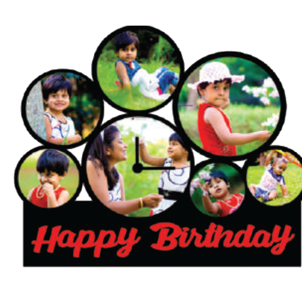Happy Birthday Cut Out Photo Frame Model 1