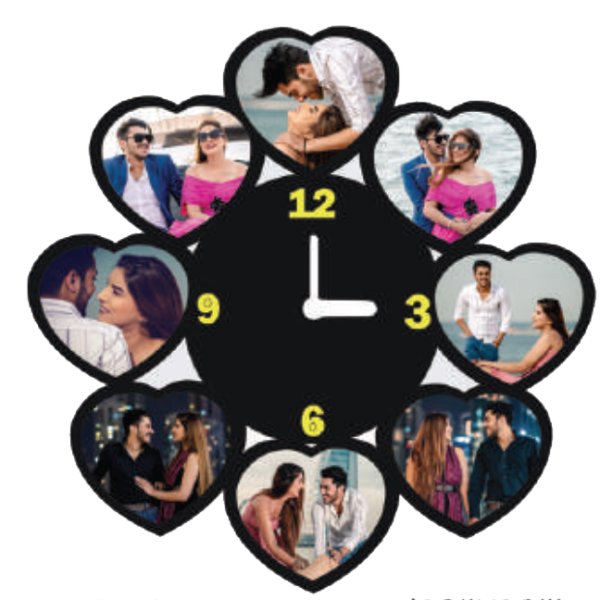 Love Clock Photo Frame